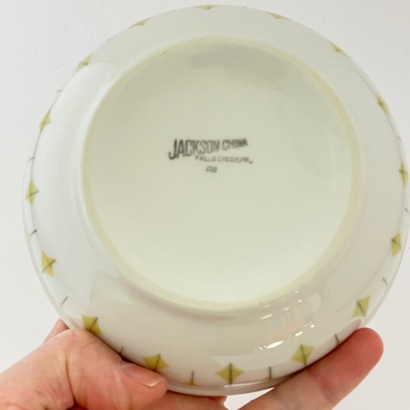 Vintage MCM Jackson China Restaurant Ware Atomic Starburst Cereal Bowl - Picture 7 of 10